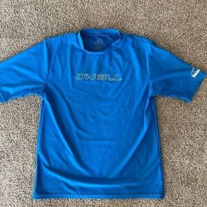 O’Neill UV 50 spf short sleeve blue swim shirt EUC